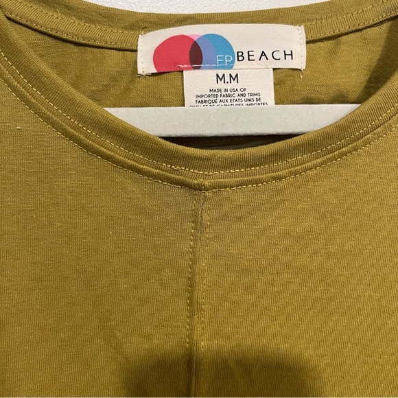 Free People Beach Olive Simone Exposed Back Maxi Dress Medium - Picture 4 of 11